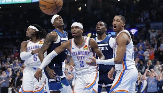 nba西部决赛雷霆114-88大胜森林狼