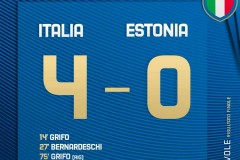 意大利4-0大胜爱沙尼亚 格里福双响贝尔纳代斯基建功