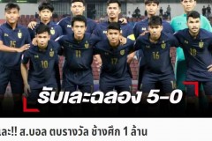 泰国U23亚洲杯5-0大胜巴林 获足协奖励100万泰铢