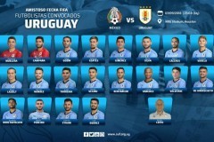 乌拉圭国家队公布新一期大名单 卡瓦尼无缘