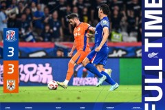 中超上海申花3-3山东泰山 卡扎戴帽 吴曦点射破门