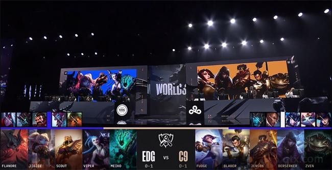 S12世界赛小组赛EDG vs C9第一局BP