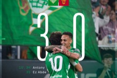 西甲皇家贝蒂斯3-0马洛卡 安东尼世界波双响