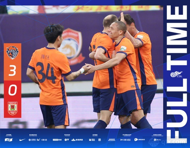 青岛海牛3-0长春亚泰