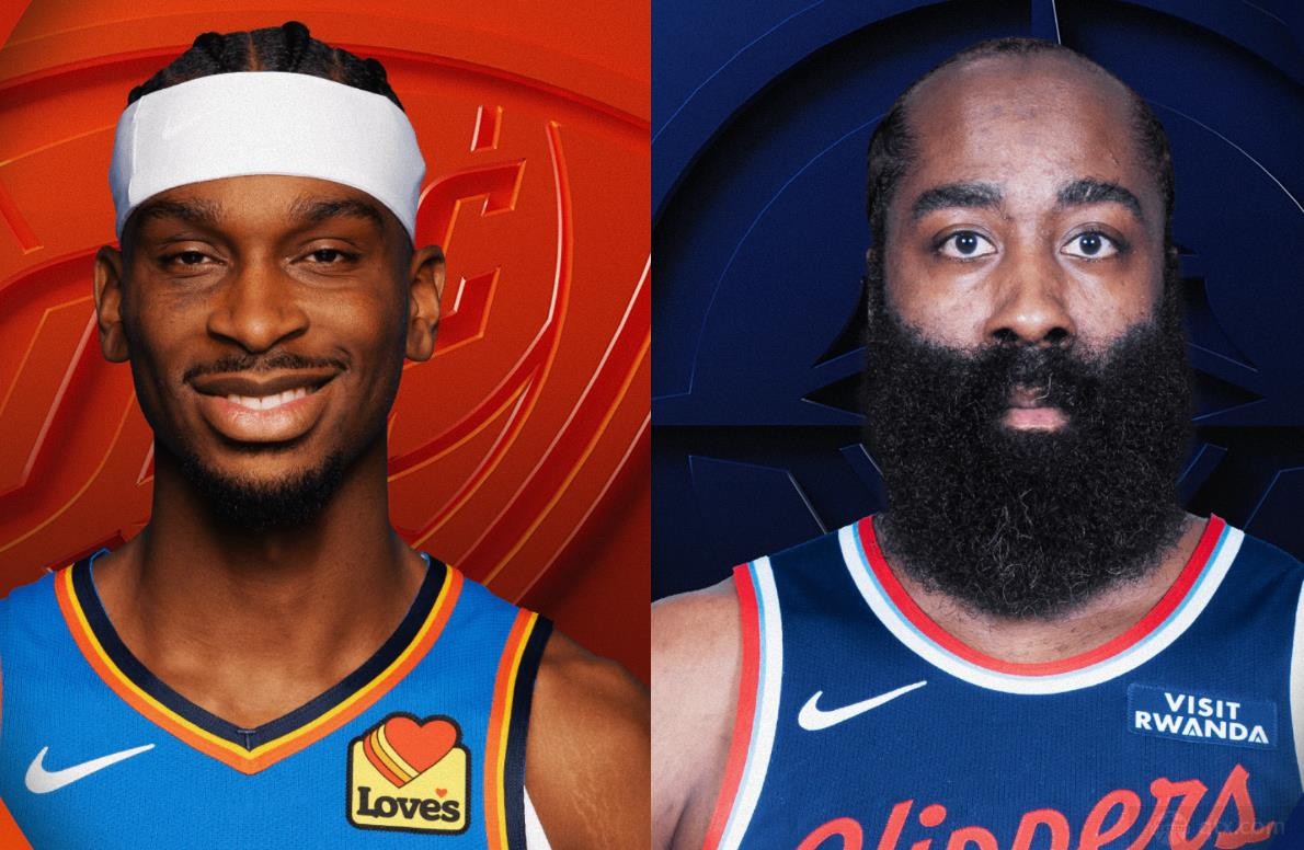 nba常规赛快船107-126惨败雷霆