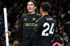 富勒姆取得本赛季客场首胜 时隔12年再度客场击败热刺