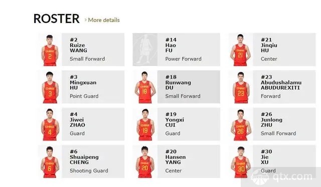 中国男篮战日本12人名单