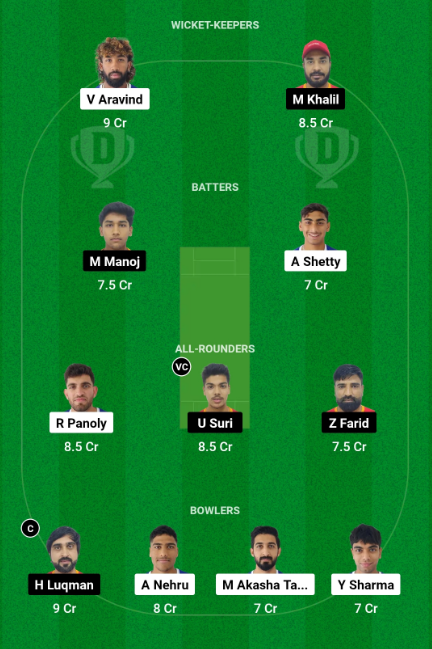 DUB vs EMR Dream11 Team Choice 2