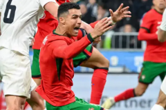 友谊赛斯洛文尼亚2-0葡萄牙 葡萄牙11连胜终结