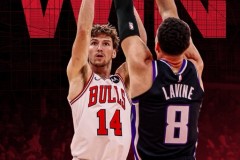 NBA常规赛公牛主场126-113力克国王迎4连胜 布泽利斯27分 拉文空砍30分