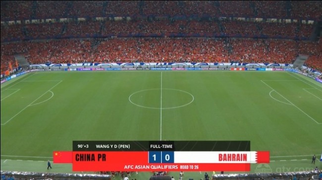 国足1-0巴林侯永永未能登场