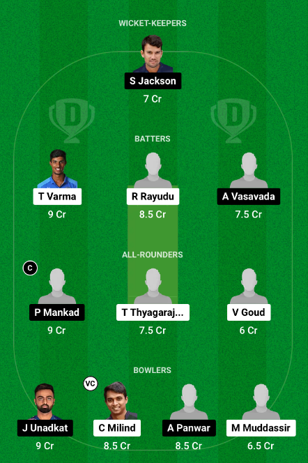 HYD vs SAU Dream11 Team Choice 2