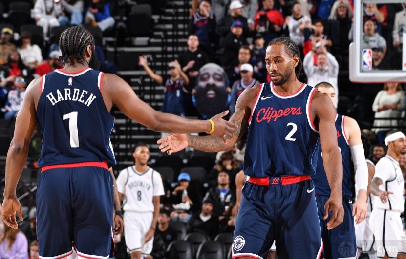 伦纳德和哈登同时保持快船队史得分纪录