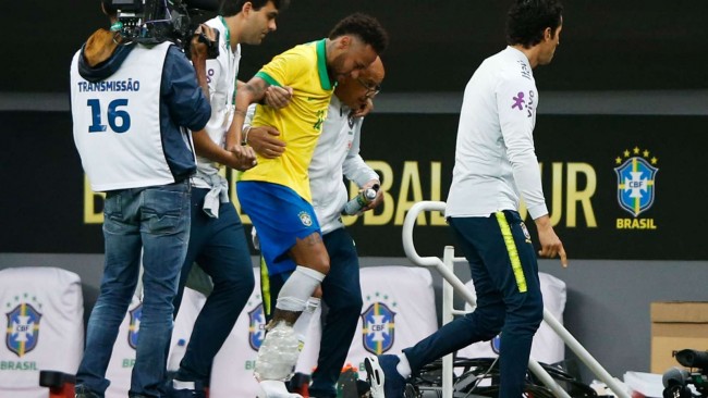 因在与卡塔尔的热身赛中脚踝受伤，内马尔无缘巴西2019年美洲杯的所有赛程