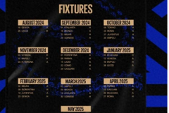 国际米兰新赛季意甲赛程时间表 蓝黑军团新赛季意甲首轮将迎战热那亚