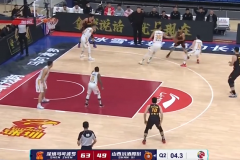 CBA常规赛深圳男篮126-110山西男篮 萨林杰34分12篮板杨林祎26分
