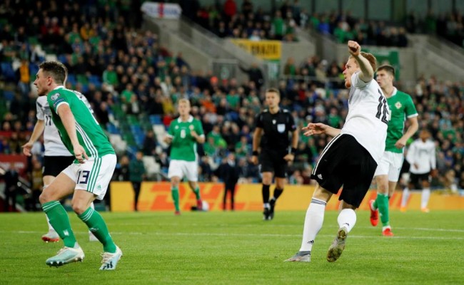 欧预赛北爱尔兰0-2德国战报