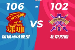 CBA季后赛12进8深圳男篮106-102北控男篮 萨林杰33+20+8贺希宁24分