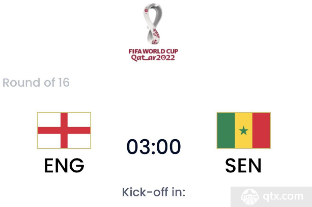 英格兰vs塞内加尔