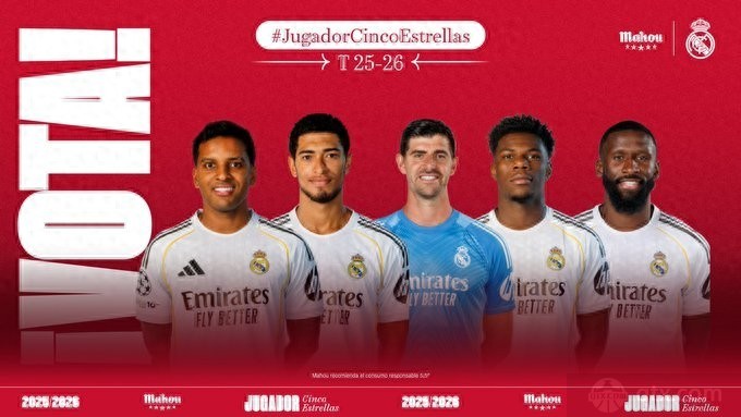 皇马12月最佳候选名单