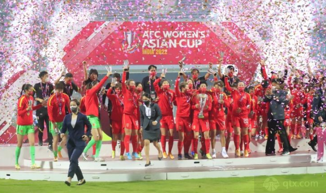 中国女足夺得亚洲杯冠军