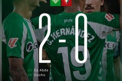 西甲皇家贝蒂斯2-0奥萨苏纳 贝蒂斯积分追平马竞