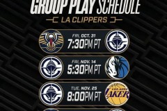 快船NBA杯赛程公布 11月1日首战鹈鹕