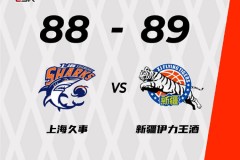 CBA季前赛：上海88-89新疆 王哲林首秀16分9篮板