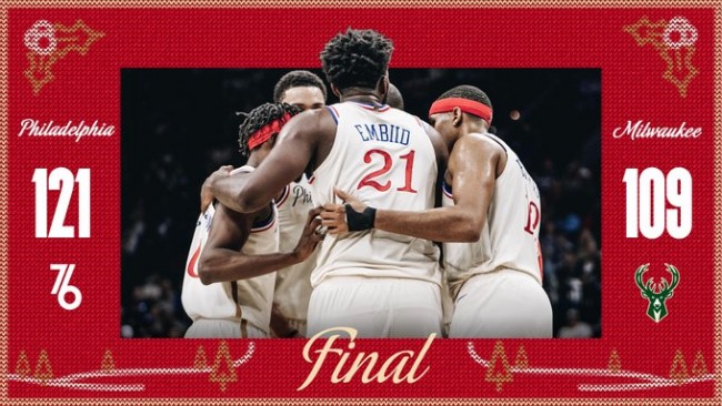NBA圣诞大战雄鹿VS76人录像回放