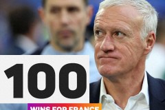 德尚迎执教法国队生涯100胜 队史胜场最高