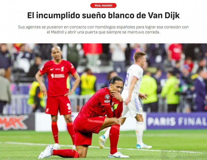 范戴克今夏曾极力争取转会皇马