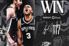 NBA圣诞大战马刺客场117-102赛季三杀雷霆 福克斯29分 文班亚马19+11