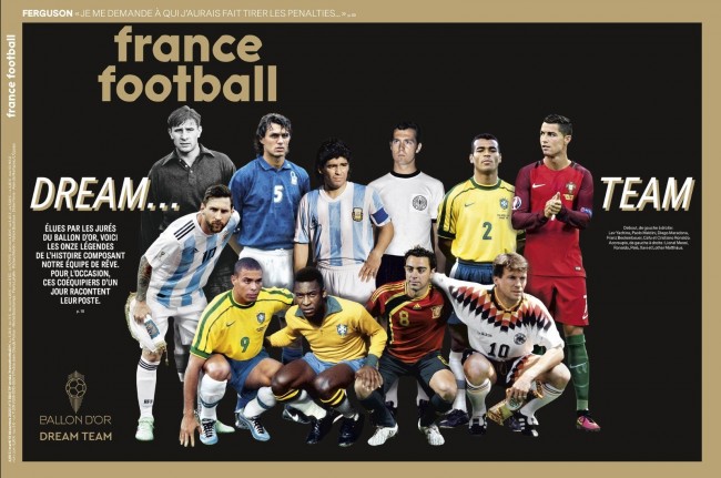 法国足球评历史最佳11人