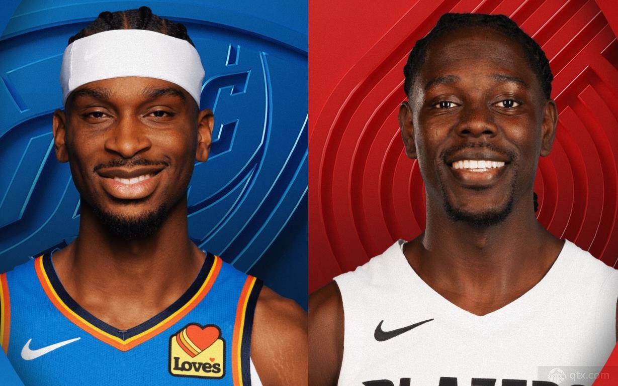 nba常规赛开拓者121-119险胜雷霆