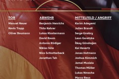 德国最新国家队名单 诺伊尔穆勒领衔特尔施特根落选
