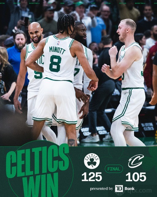 凯尔特人主场125-105轻取骑士