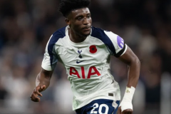 库杜斯将因伤缺席加纳11月比赛 目标在伦敦德比前复出