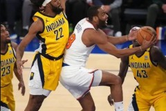 今日nba东决步行者114-109击败尼克斯 西亚卡姆39分布伦森36分11助
