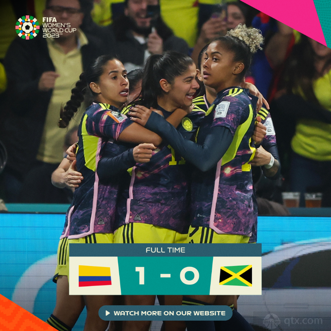 哥伦比亚女足1-0牙买加女足