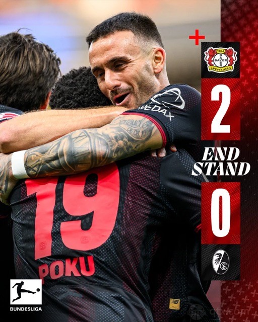 勒沃库森2-0弗赖堡