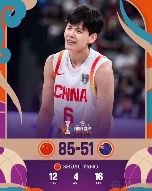 中国女篮85-51新西兰女篮