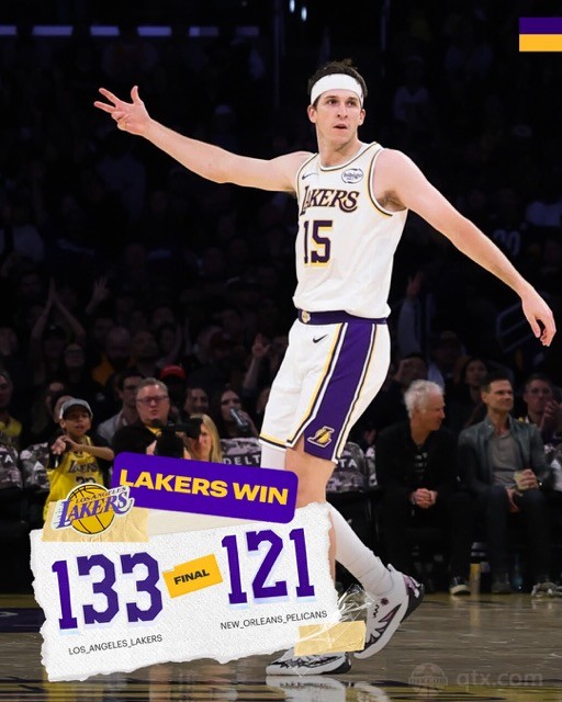 湖人主场133-121力克鹈鹕