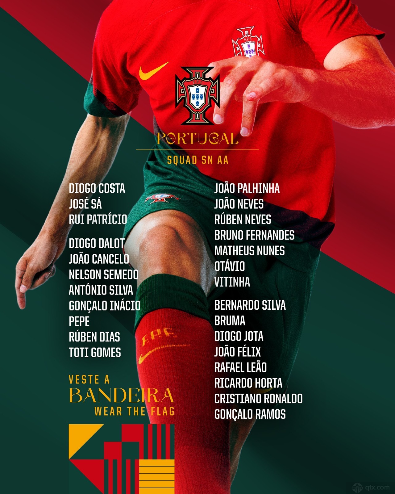 葡萄牙国家队最新一期大名单