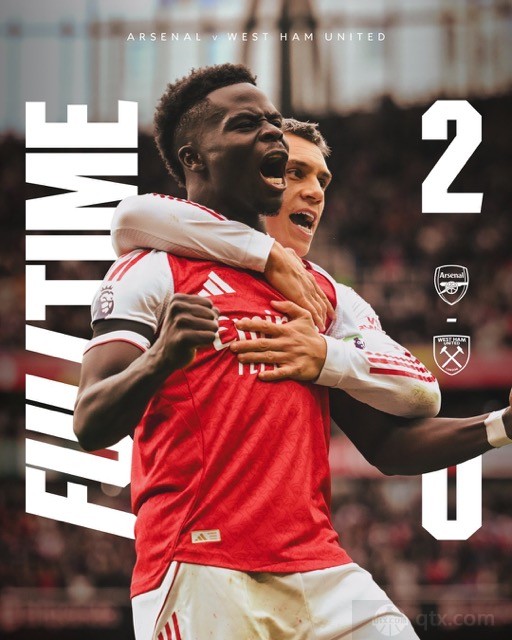 阿森纳2-0西汉姆联