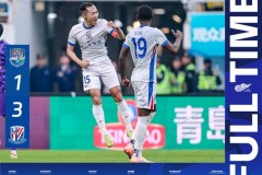 中超天津津门虎1-3上海申花 吴曦点射建功 上海申花连续两年屈居亚军