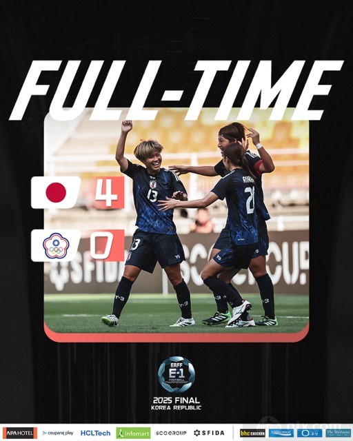 日本女足4-0中国台北女足