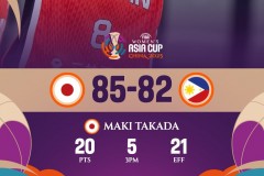 女篮亚洲杯菲律宾女篮82-85日本女篮 高田真希20分
