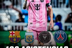 梅西达成生涯400助里程碑 创造新纪录