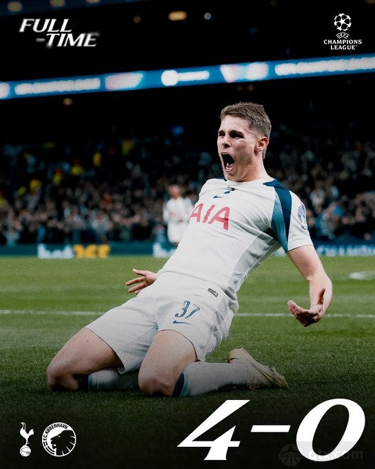 托特纳姆热刺4-0哥本哈根