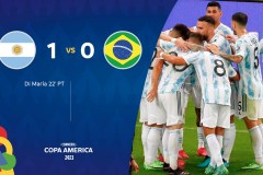 美洲杯决赛阿根廷1-0巴西战报：迪玛利亚破门 时隔28年再度夺冠